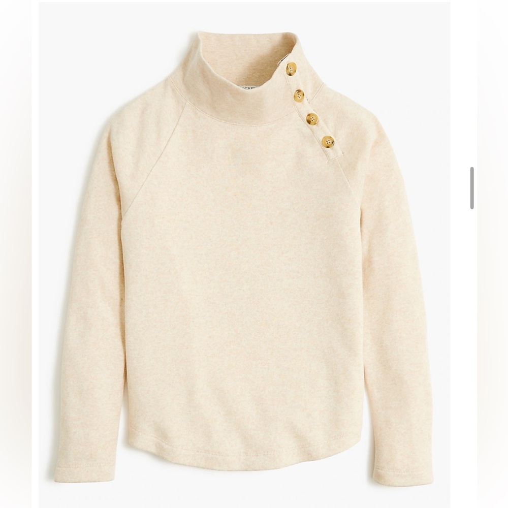 J Crew Wide button collar pullover sweatshirt sz 3x NWT